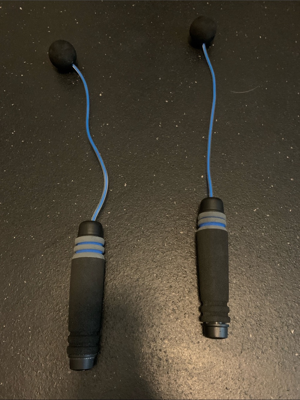 Beachbody Black and Blue Foam Handle Jump Rope